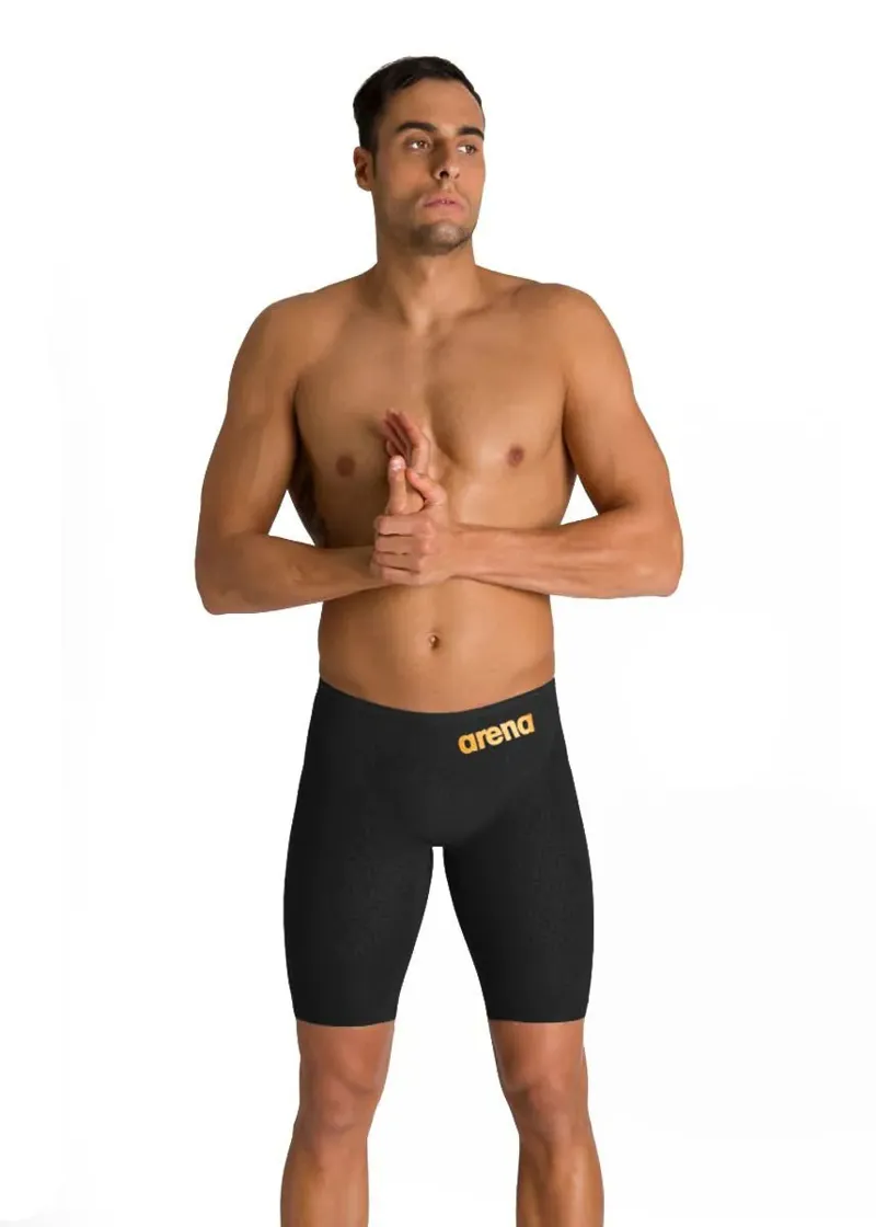 Arena Men's Powerskin Carbon Glide Jammer Black/Gold-6